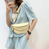 Chain Waist Bag Leather Fanny Pack for Women