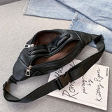 Women's Chest Bag Female Pu Leather Sling Handbag