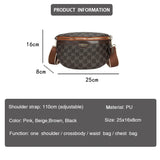 Women's Chest Bag PU Leather Waist Bag Shoulder Crossbody Chest Bags
