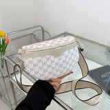 Women's Chest Bag PU Leather Waist Bag Shoulder Crossbody Chest Bags