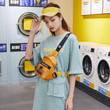 Women's Waterproof Nylon Sling Shoulder Bag Small Crossbody Messenger Bag