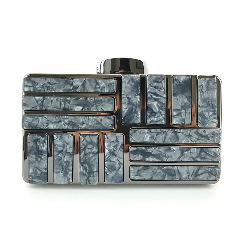 Pink Acrylic Clutch Bag Women's Shoulder Party Handbag