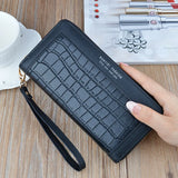 Women's Long Wallet Zipper Clutch Large Capacity Mobile Wallet