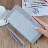 Women's Long Wallet Zipper Clutch Large Capacity Mobile Wallet