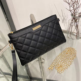 Leather Crossbody Enveloped Clutch Bag Small Messenger Shoulder Purse