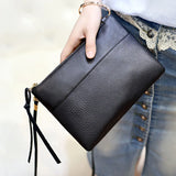Envelope Shaped PU Leather Clutch Bag Crossbody Messenger Shoulder Zipper