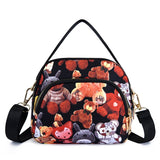 Women's Print Shoulder Bag Nylon Handbag Crossbody Wallet Beach Bag