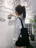 Women's Corduroy Shoulder Bag Canvas Eco-friendly Storage Handbag