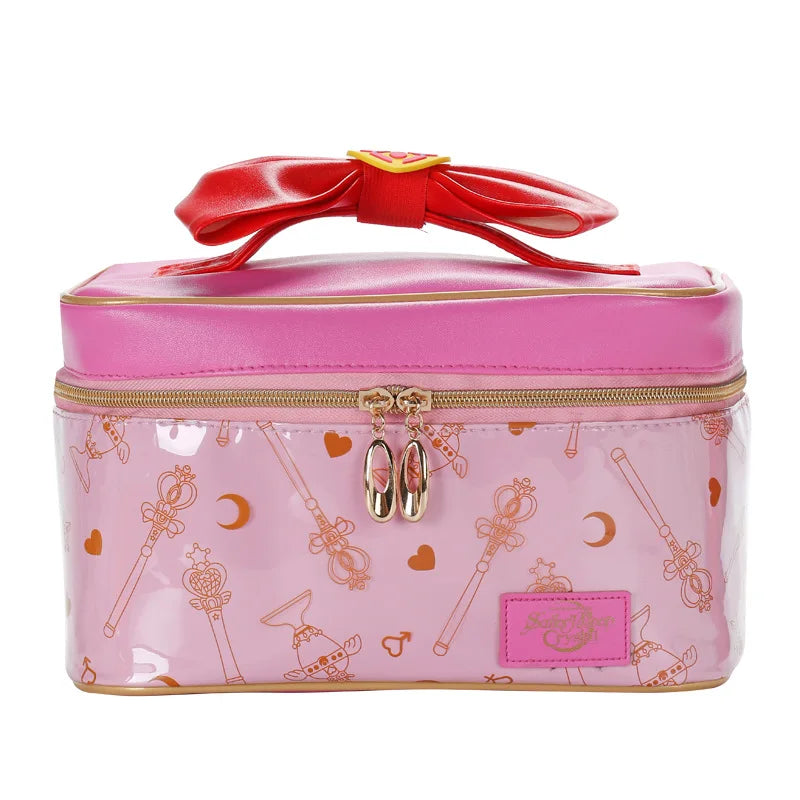 Women's PU Leather Make Up Organizer Waterproof Cosmetic Bag