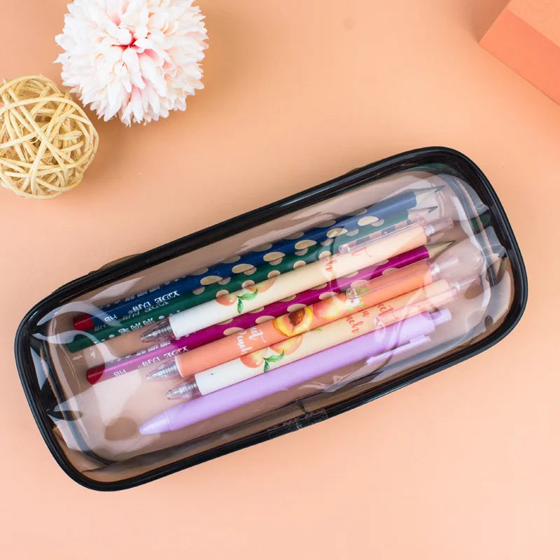 Transparent Travel Makeup Bag Waterproof with Zipper for Girls
