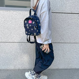 Women's Five Pointed Star Cowboy Backpack Student Schoolbag
