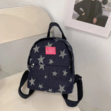 Women's Five Pointed Star Cowboy Backpack Student Schoolbag