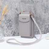 Women's Cross Bag Solid Colors PU Leather Small Phone Purses
