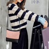 Women's Rhombus Pattern Crossbody Bag Summer Autumn Bucket Shaped Square Bags