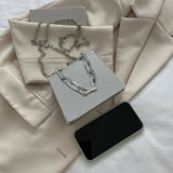 Women's PVC Crossbody Bag Chain Messenger Beach Tote
