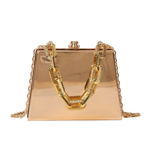 Women's PVC Crossbody Bag Chain Messenger Beach Tote