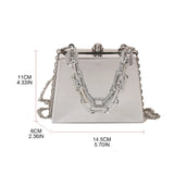 Women's PVC Crossbody Bag Chain Messenger Beach Tote