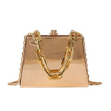 Women's PVC Crossbody Bag Chain Messenger Beach Tote
