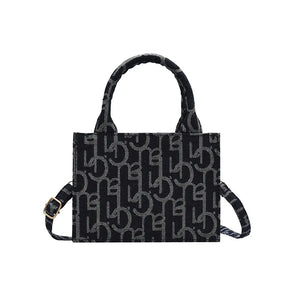 Women's Crossbody Bag Letter Pattern Messenger Bag Small Square Handbag