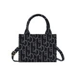 Women's Crossbody Bag Letter Pattern Messenger Bag Small Square Handbag