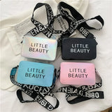 Women's Crossbody Bag Letter Printing Small Square Bag