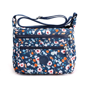 Women's Waterproof Floral Crossbody Bag Messenger Tote