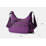 Women's Waterproof Nylon Crossbody Bag Shoulder Messenger Handbag