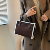 Women's Crossbody Bag Retro Solid Matte PU Leather Shoulder Bag