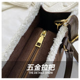 Women's Crossbody Bag Retro Solid Matte PU Leather Shoulder Bag