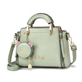 Women's Crossbody Messenger Bag PU Leather Tote Shoulder Handbag