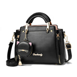 Women's Crossbody Messenger Bag PU Leather Tote Shoulder Handbag