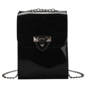 Clear Transparent Women's Crossbody Bag Chain Mini Purse Phone Pouch