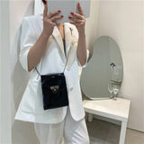 Clear Transparent Women's Crossbody Bag Chain Mini Purse Phone Pouch