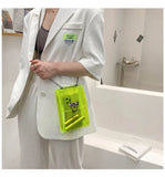 Clear Transparent Women's Crossbody Bag Chain Mini Purse Phone Pouch