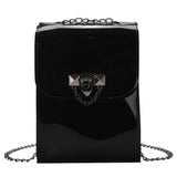 Clear Transparent Women's Crossbody Bag Chain Mini Purse Phone Pouch