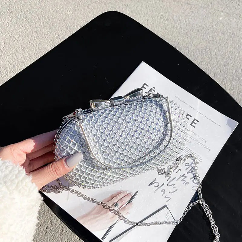 Crystal Evening Bags Wedding Handbags Clutch Purse Female Shoulder Bag