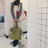 Girl Bow Handbags Teen Schoolbag Tote Shopping Bag