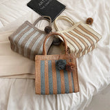 Women's Summer Straw Crossbody Shoulder Bag Rattan Braided Handbag