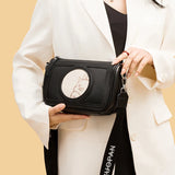 Women's Totoro Cartoon Leather Shoulder Bag Retro Handbag