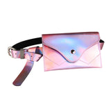 Women's Small Square Bag Fanny Pack Cell Phone Type Belt for Shopping