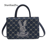 Women's Denim Tote Bag Canvas Large Capacity Crossbody Shoulder Shopper Bags