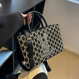 Women's Denim Tote Bag Canvas Large Capacity Crossbody Shoulder Shopper Bags