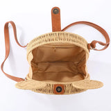 Women's Straw Fancy Bags Handbag Rattan Travel Vacation Small Round Beach Bags