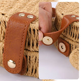 Women's Straw Fancy Bags Handbag Rattan Travel Vacation Small Round Beach Bags