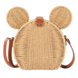 Women's Straw Fancy Bags Handbag Rattan Travel Vacation Small Round Beach Bags