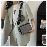 Rhinestone Crossbody Shoulder Bag Crystal Sling Handbag Purse
