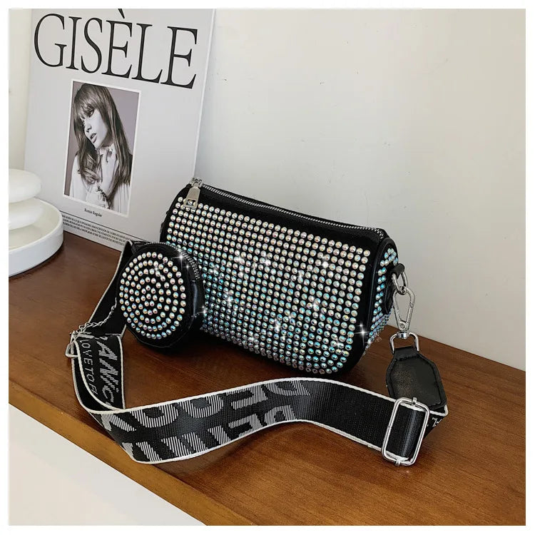 Rhinestone Crossbody Shoulder Bag Crystal Sling Handbag Purse