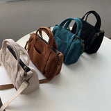 Corduroy Tote Bag Shoulder Shopper Crossbody Travel Phone Pouch