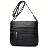 High Leather Women Handbag Multi-pocket Shoulder Bag