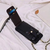 Women's Diagonal Cross Sheepskin Bag Small Mobile Phone Rhombus Shoulder Bag